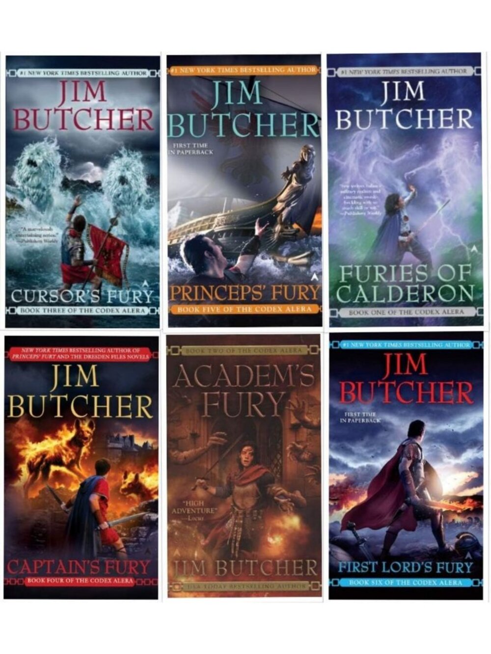 Codex Alera 6-Book Collection Set - Epic Fantasy Series, Adventure & Magic